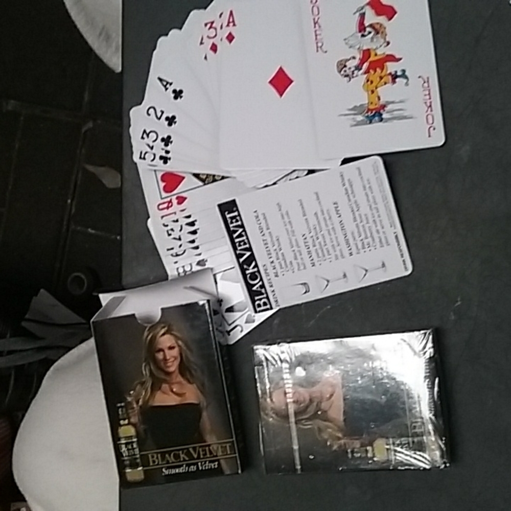 2 packs Black Velvet playing cards